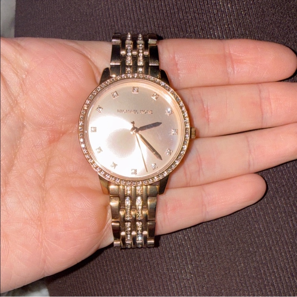 Michael Kors Rose Gold and Silver Watch